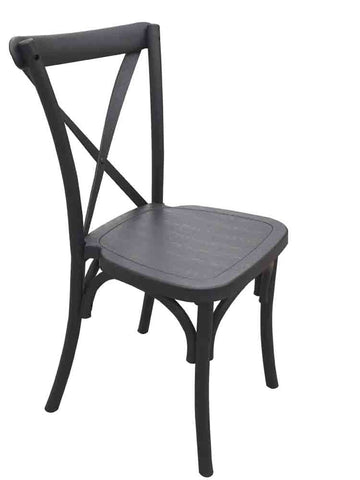 Steel-Core Cross Back Chair