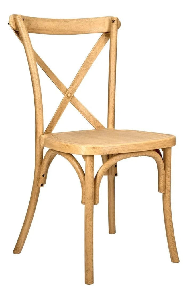 Resin Steel-Core Cross Back Chair