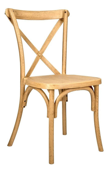 Scratch and Dent Natural Resin Steel-Core Cross Back Chair
