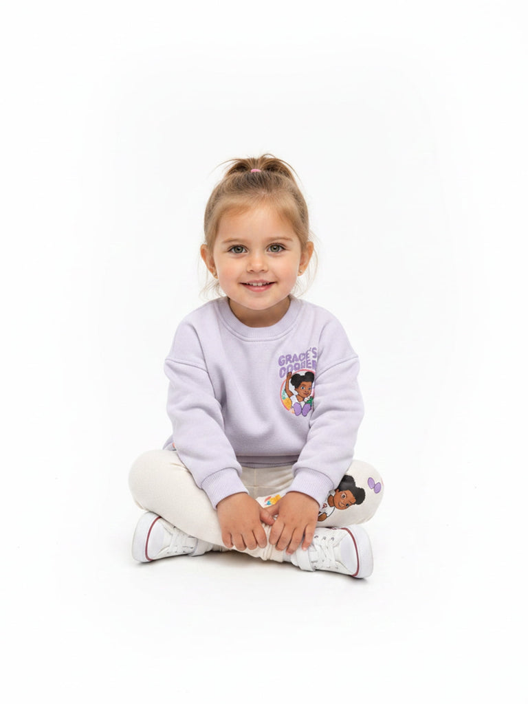 Baby and Toddler Girls Fleece Sweatshirt and Leggings Set