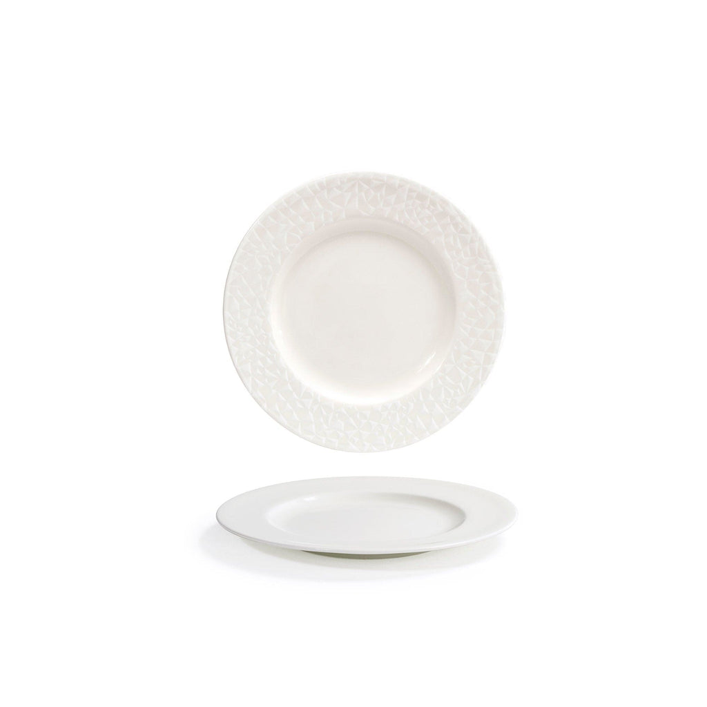 Round Rim Plate - Facet