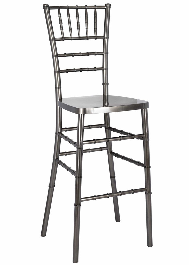 Resin Steel Skeleton Ballroom Barstool - 2 Pack