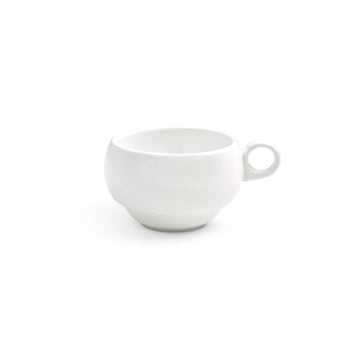 Monaco 9 oz Superwhite Round Porcelain Cup - Case of 12