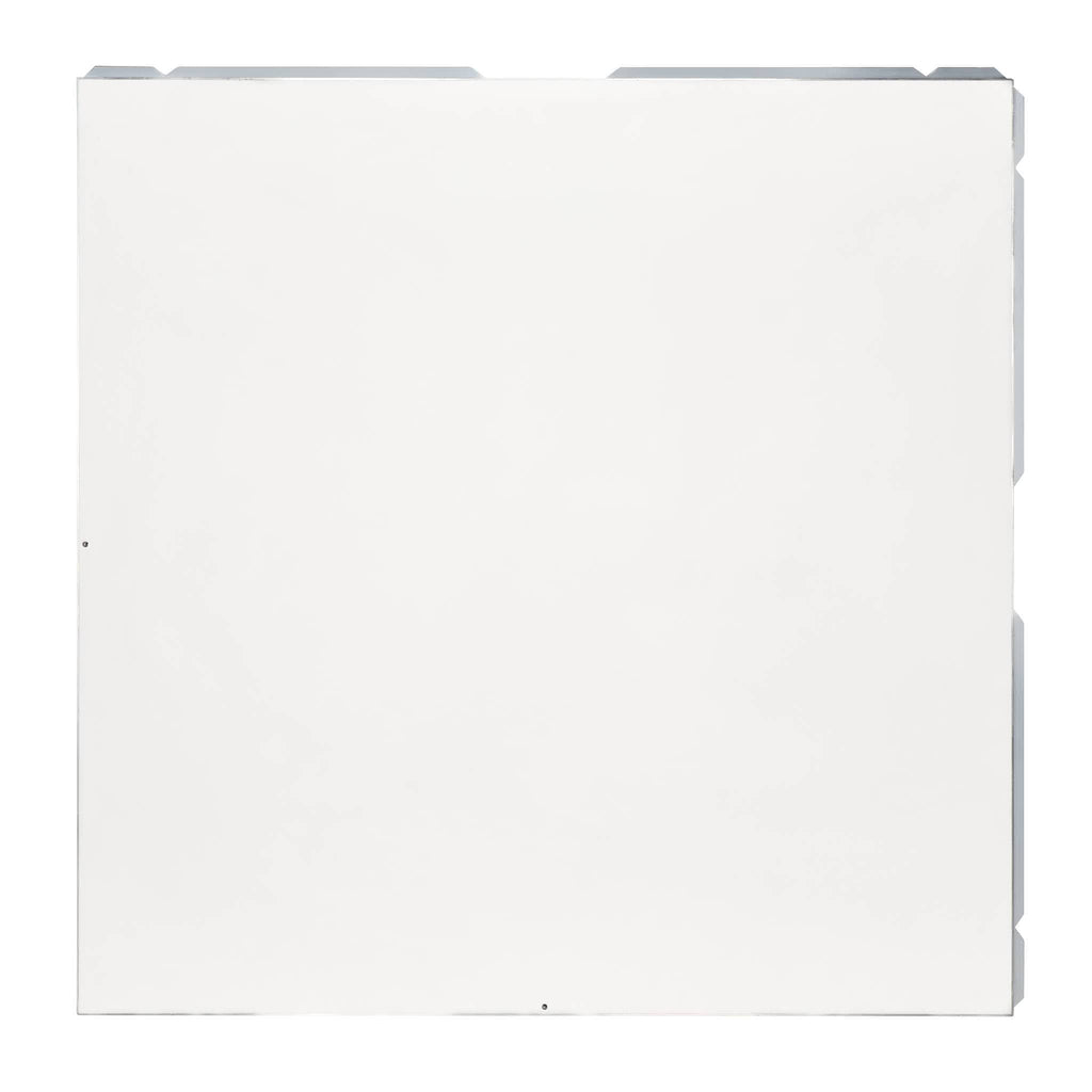 12' x 12' White Portable Dance Floor with Silver Edge Trim