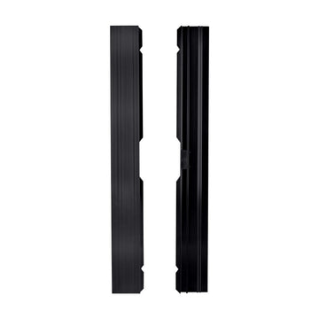 Black Aluminum Dance Floor Straight Edge Male Rail with Camlock