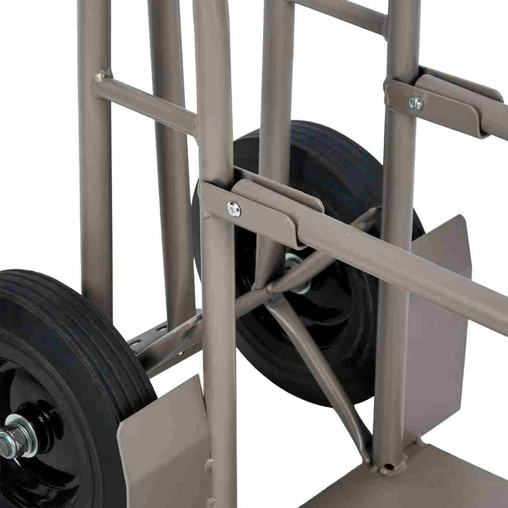Gray Space Saving Ballroom Chair Steel Stack Dolly - up to 7 chairs