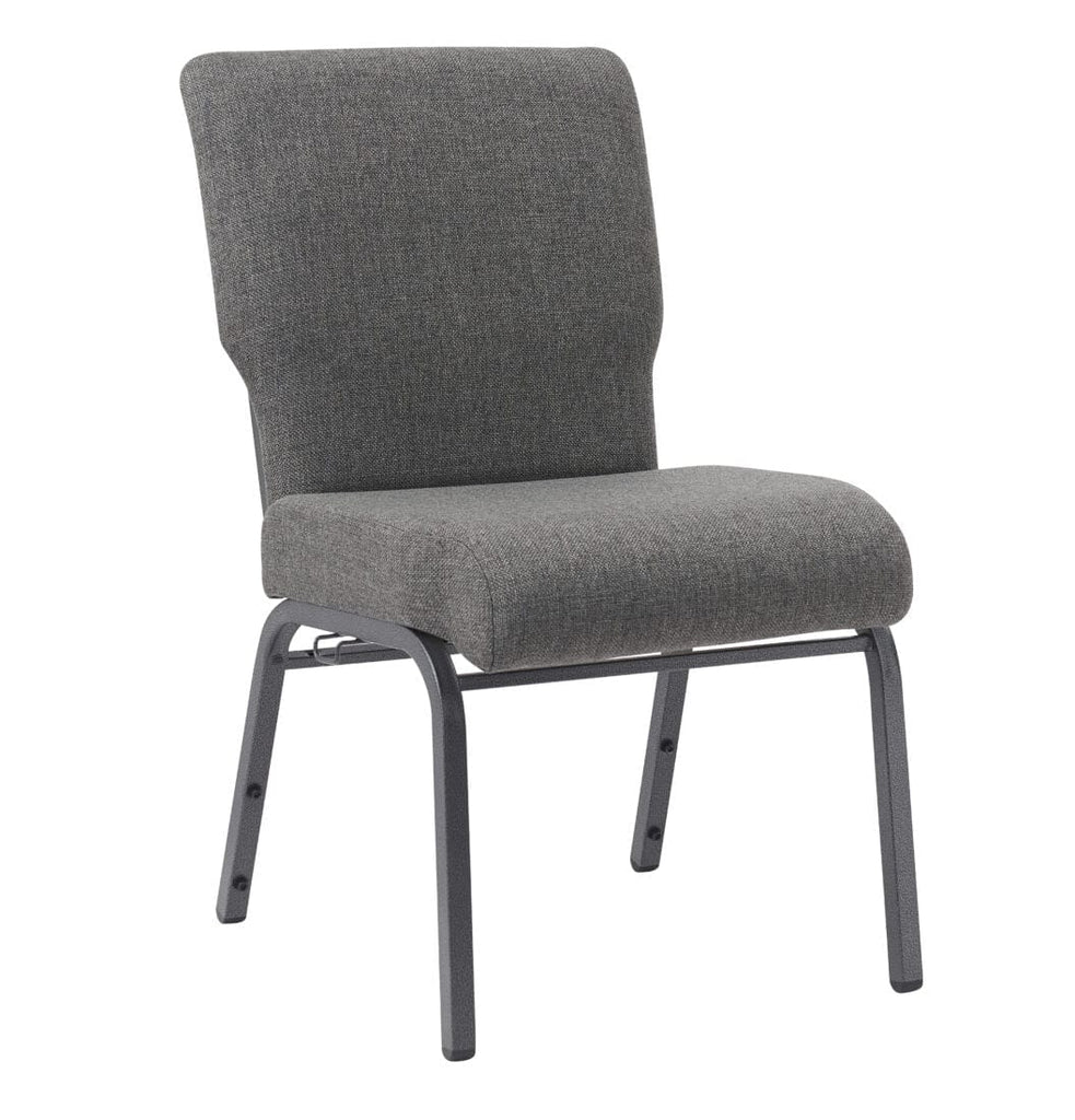 Fabric Church Chair with Full Back 20.5" Wide Steel Frame