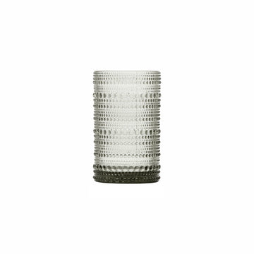 D&V Jupiter Smoke Gray Ice Bev Glass 13oz (.35L) 7.5x12.5cm - Case of 24 - DV.JUPITERSM.03