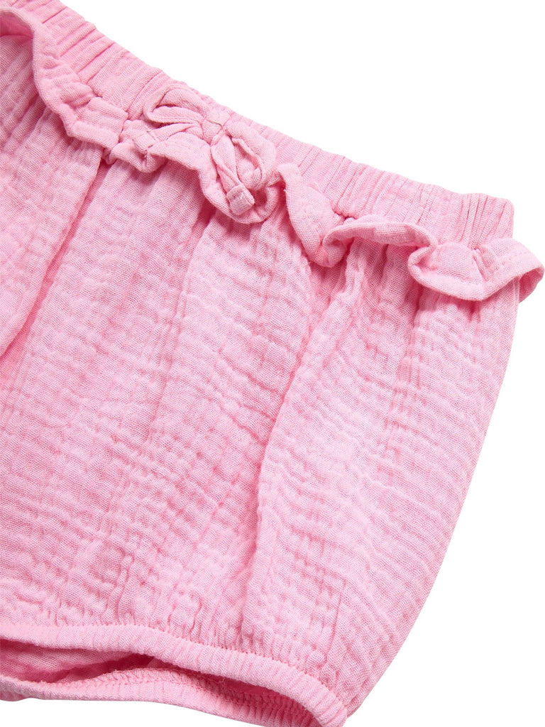 Baby Girls' Layette Bloomer set with Sunhat