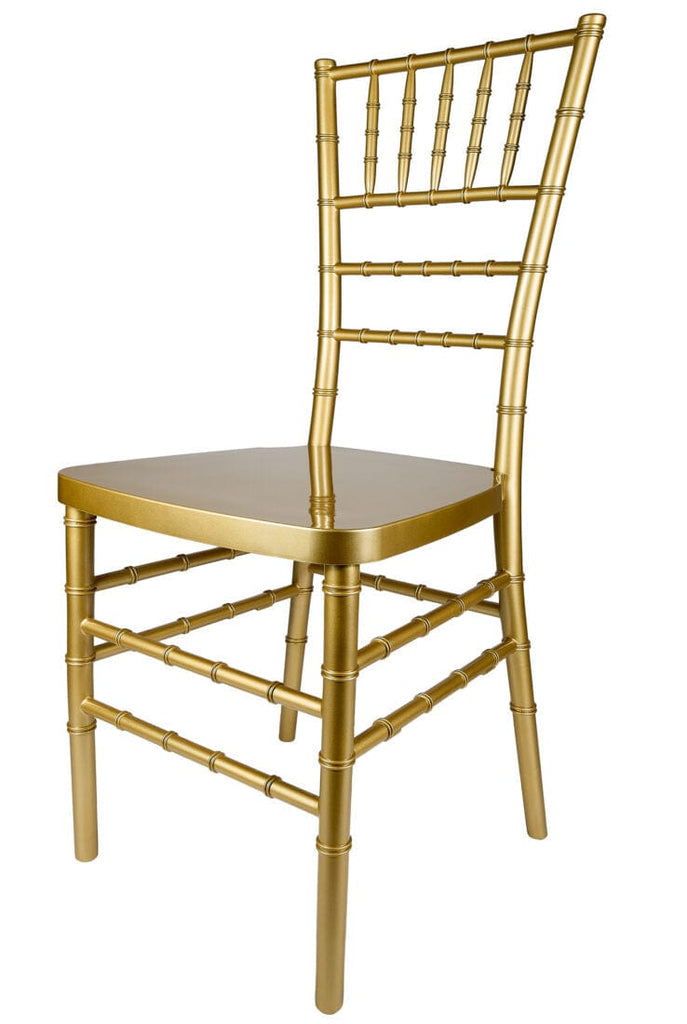 Classic Gold Resin Steel-Core Ballroom Chair