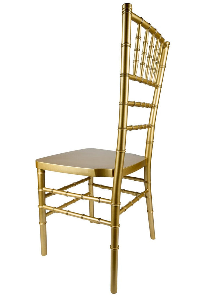 Classic Gold Resin Steel-Core Ballroom Chair