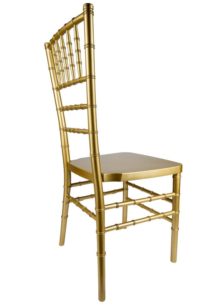 Classic Gold Resin Steel-Core Ballroom Chair