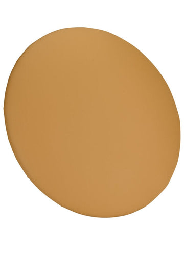 Butterscotch Gold Round Vinyl Panel Back Cushion