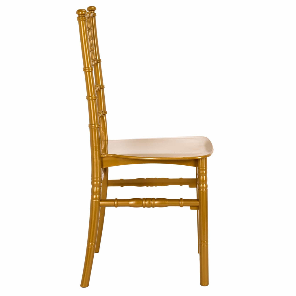 Gold Classic Resin Ballroom Chair