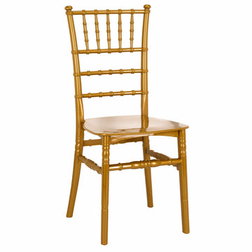 Gold Classic Resin Ballroom Chair