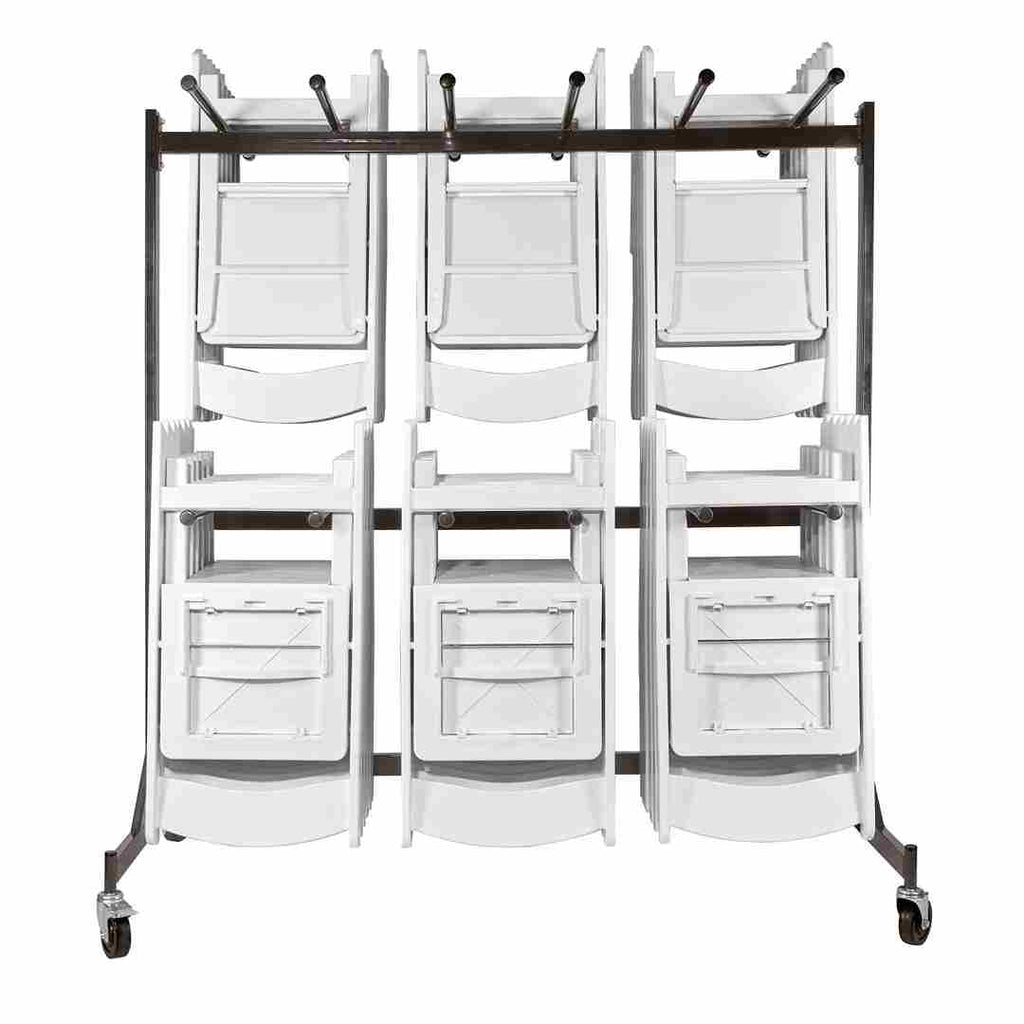 Hanging Chair Cart for Poly, Resin, Metal and Bamboo Folding Chairs - up to 120 chairs