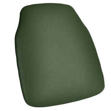 Hunter Green 1.75" Vinyl Panel Back Ballroom Cushion with Non-Slip Backing