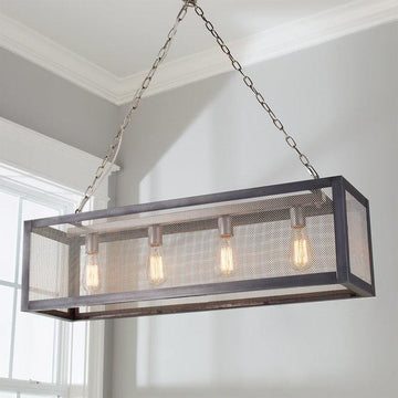 Industrial Mesh Island Chandelier - F100-355