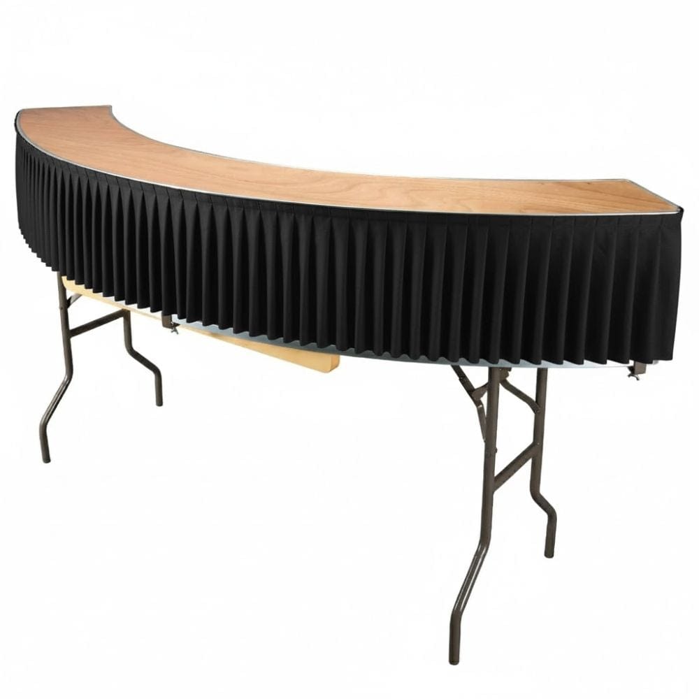 Bar Top Linen Skirt for 84" Serpentine Bar Top Riser