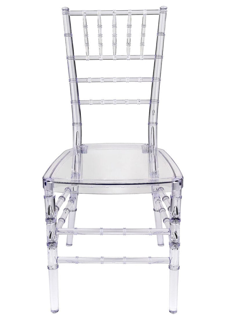 Clear Resin Crystal-Clear Ballroom Chair 4 Chair Bundle Some Assembly Required