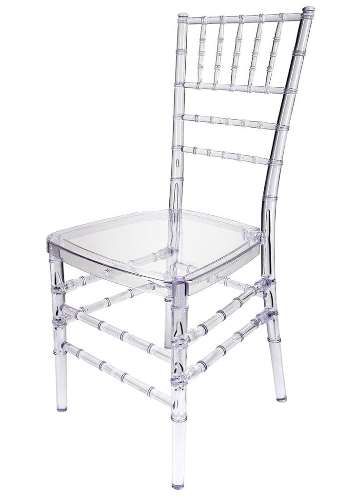 Clear Resin Crystal-Clear Ballroom Chair 4 Chair Bundle Some Assembly Required