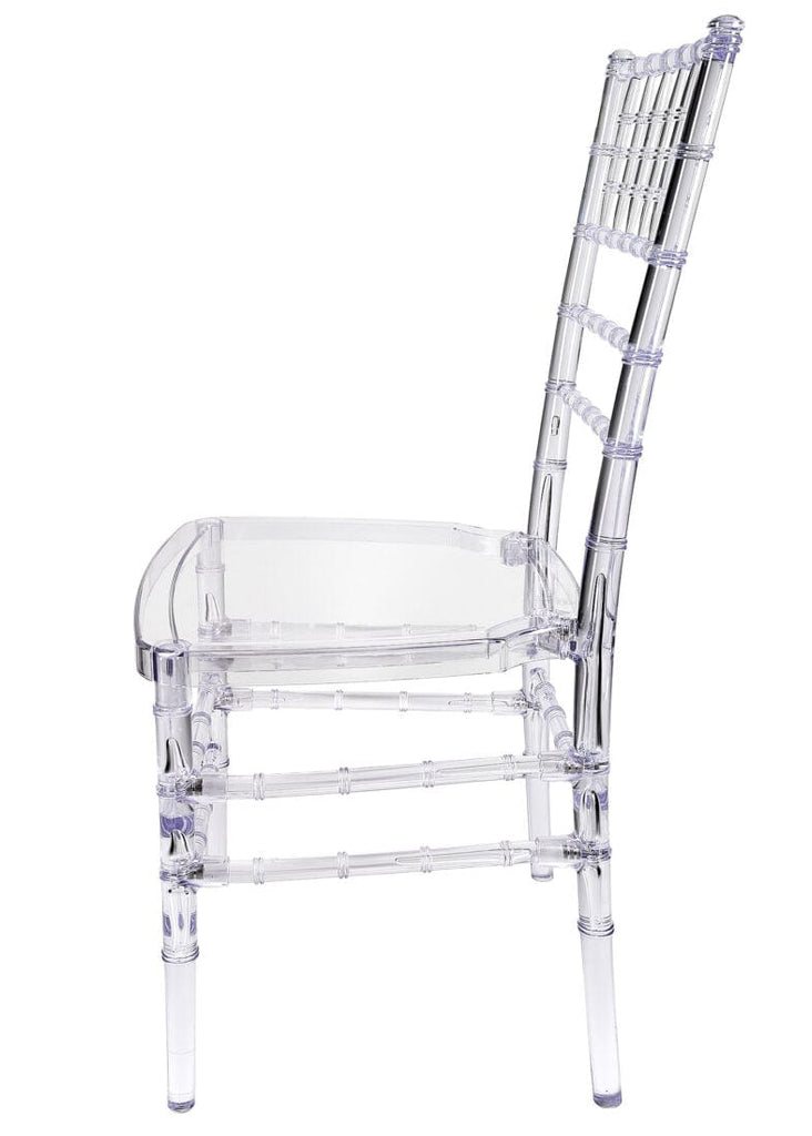 Clear Resin Crystal-Clear Ballroom Chair 4 Chair Bundle Some Assembly Required