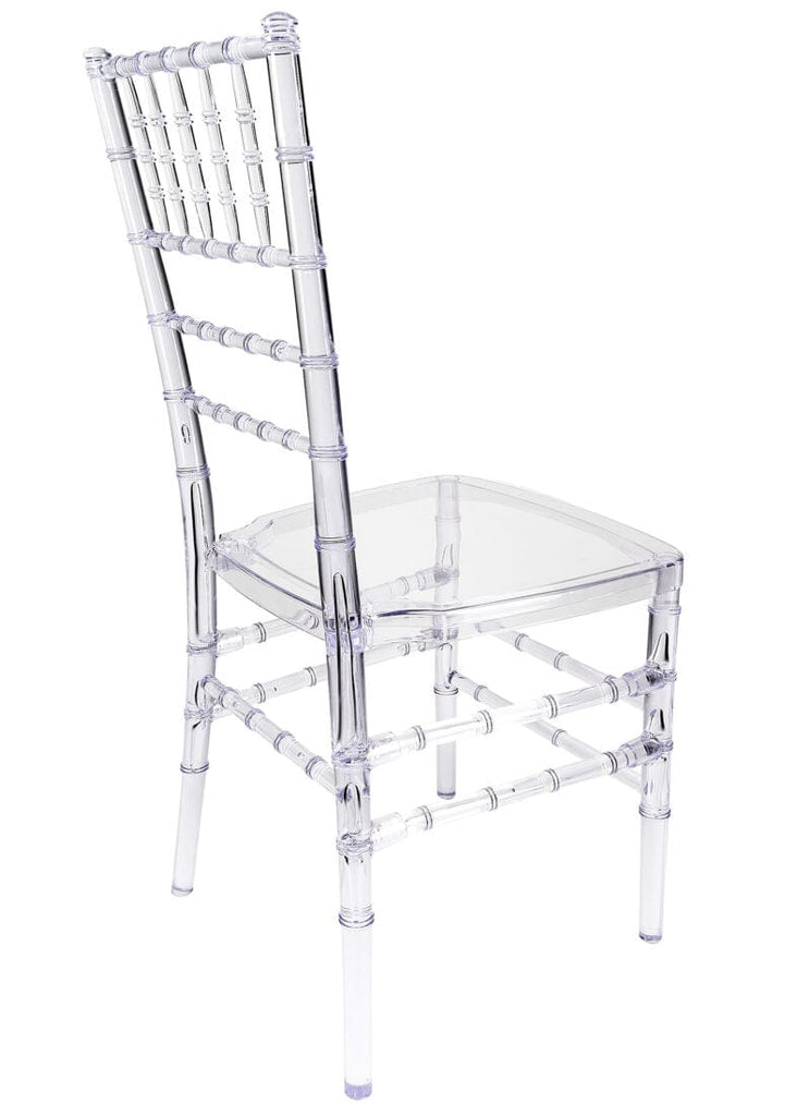 Clear Resin Crystal-Clear Ballroom Chair 4 Chair Bundle Some Assembly Required