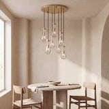 Inspired Rain Drop Style Chandelier – 18.5 Inch – Gold Finish