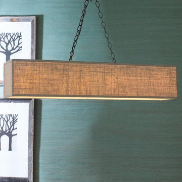Rectangular Shade Island Chandelier - F100-281