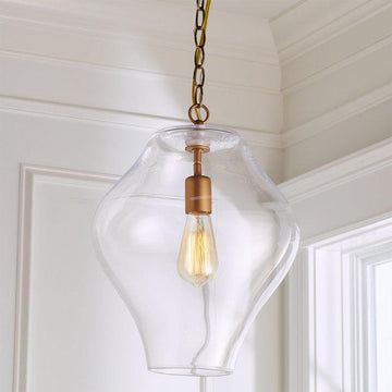 Shapely Glass Lantern - F100-296
