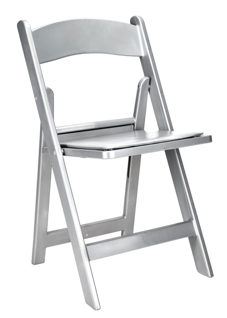 ToughResin Folding Chair with Vinyl Cushion