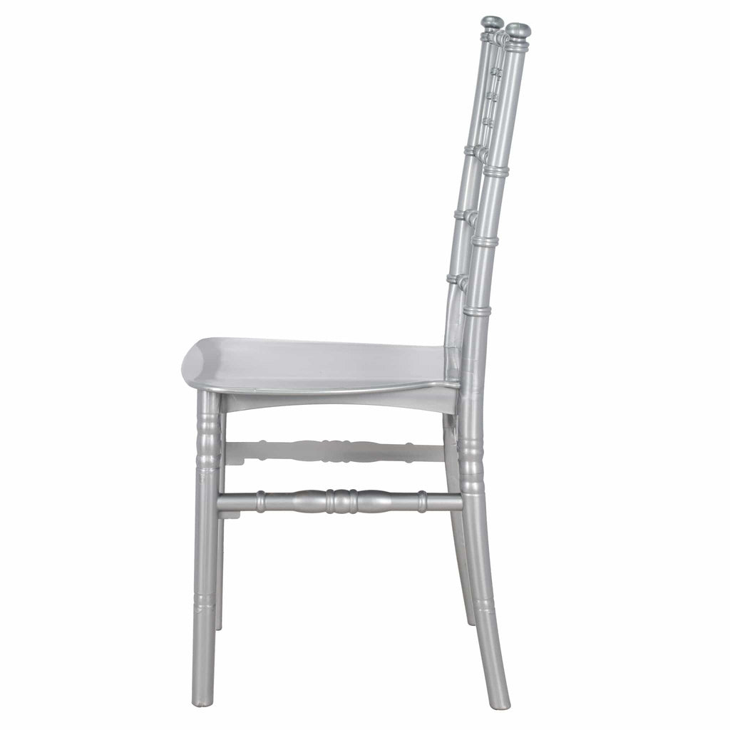 Silver Classic Resin Ballroom Chair