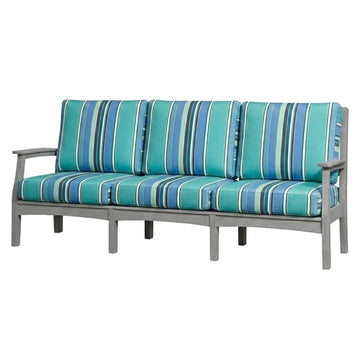 Light Gray Mayfield Outdoor Sofa with Dolce Oasis Cushions