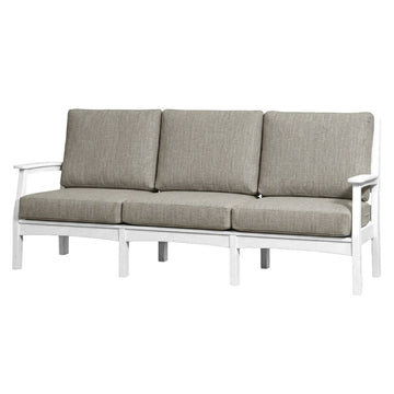 White Mayfield Outdoor Sofa with Granite Cushions