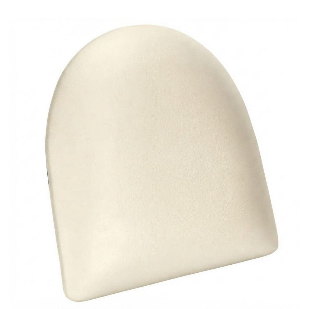 Silver Ladder Back Restaurant Chair with Ivory Vinyl Seat