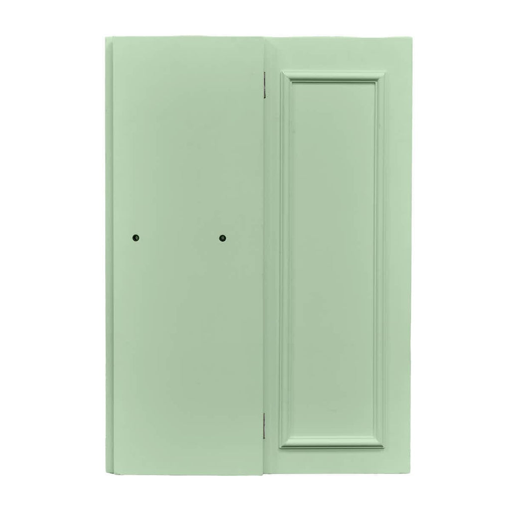 Sage Green 12" x 12" x 34" Portable Stage Facade Post with 14" x 14" Top