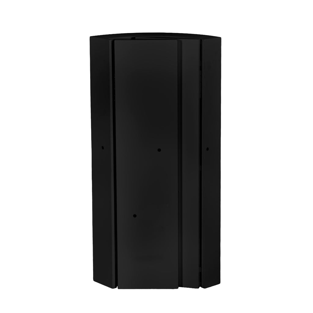 Black 12" x 12" x 34" Portable Rounded Stage Facade Post