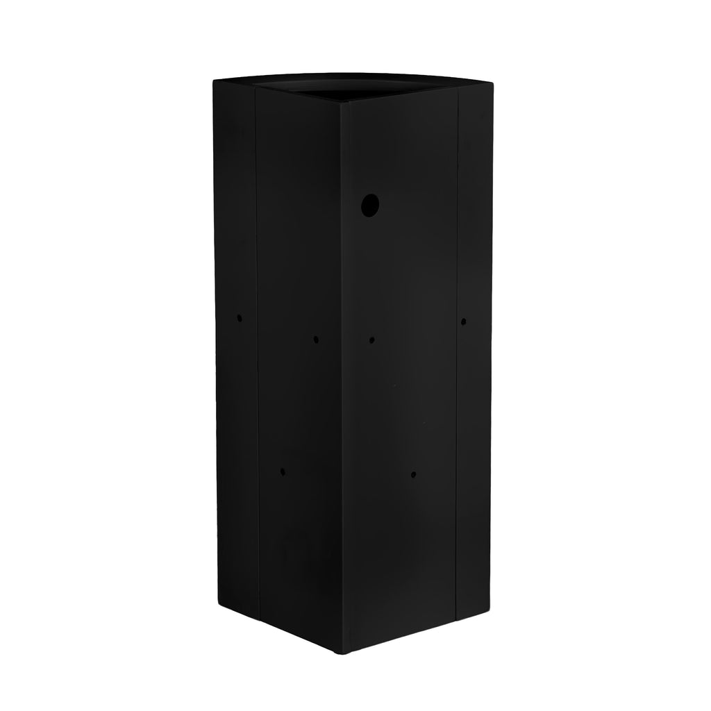 Black 12" x 12" x 34" Portable Rounded Stage Facade Post