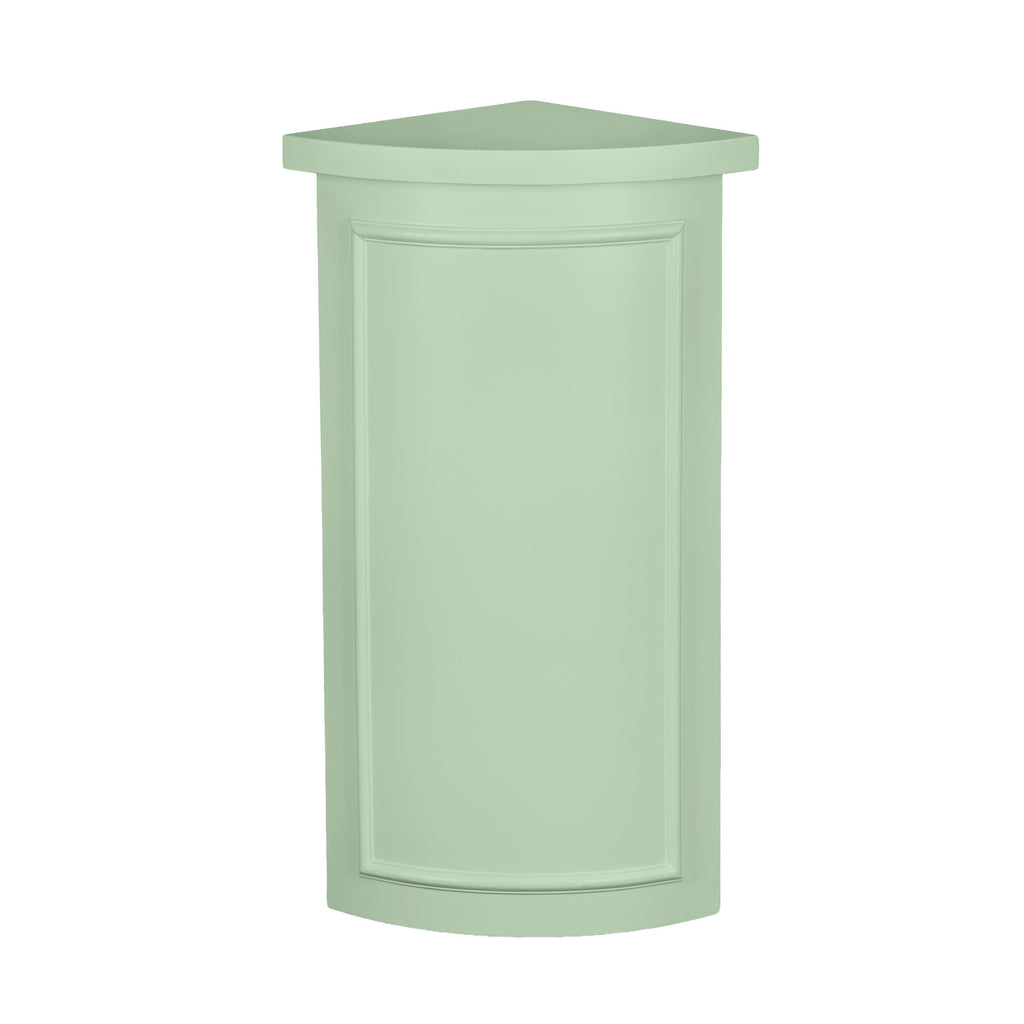 Sage Green 12" x 12" x 34" Portable Rounded Stage Facade Post