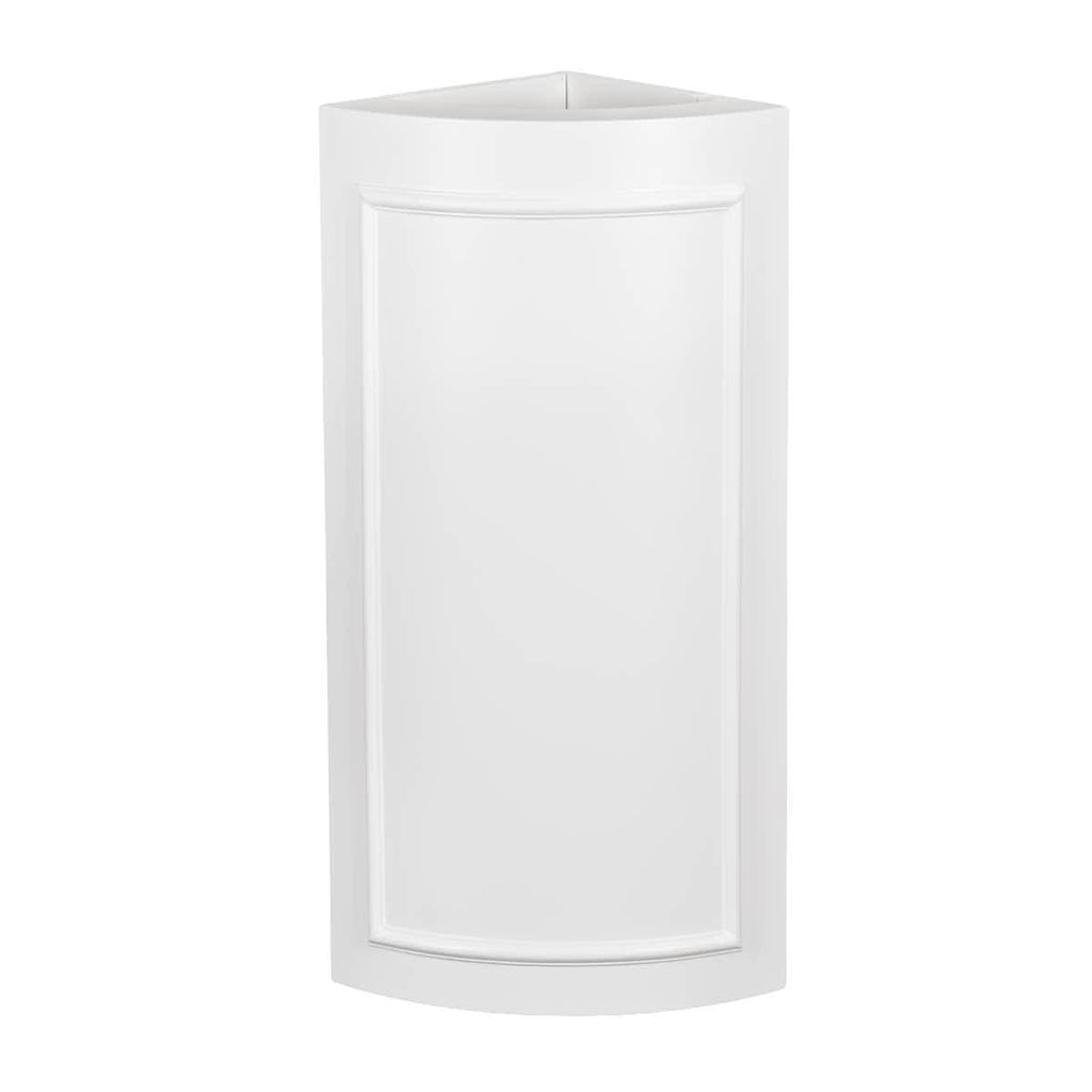 White 12" x 12" x 34" Portable Rounded Stage Facade Post