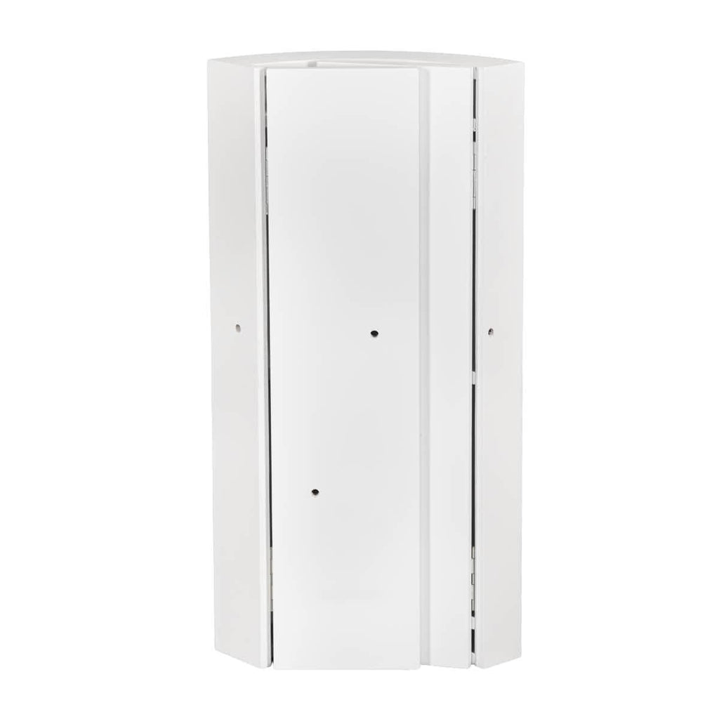 White 12" x 12" x 34" Portable Rounded Stage Facade Post