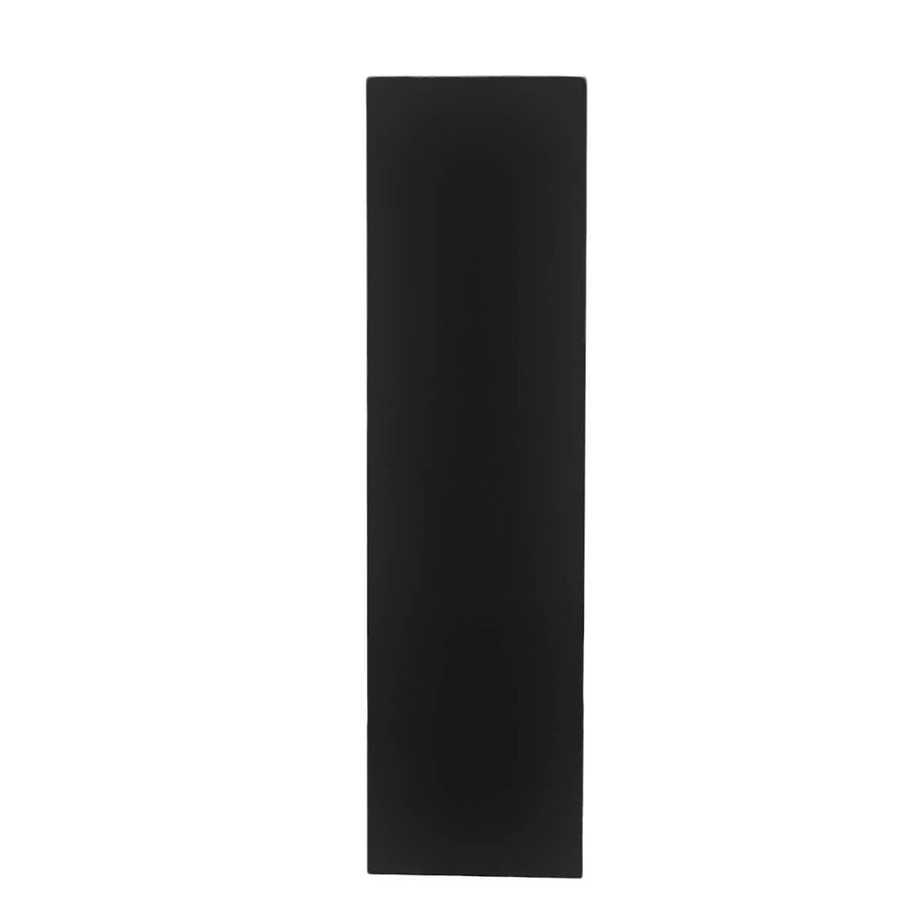 Black 48" x 12" x 30" Portable Stage Facade with Front Overhang and Flush Sides