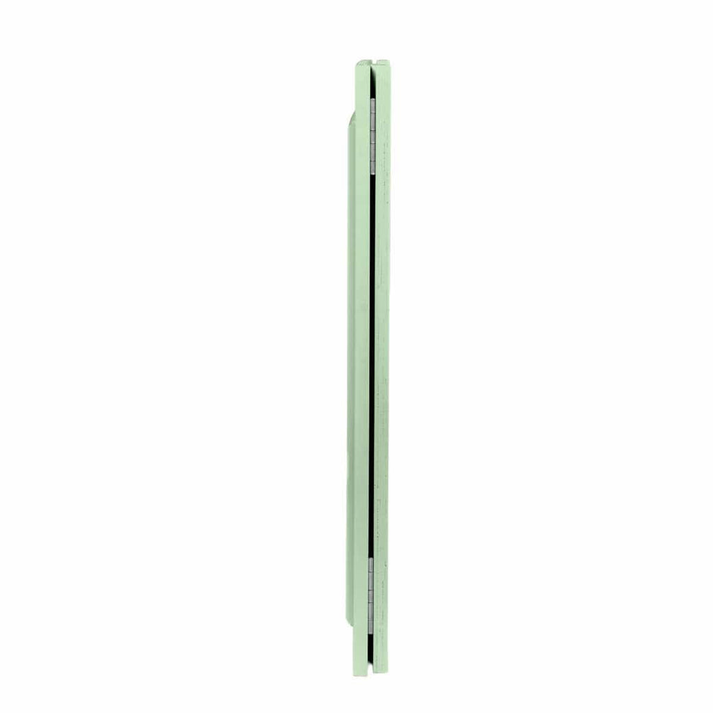 Sage Green 48" x 12" x 30" Portable Stage Facade with Front Overhang and Flush Sides