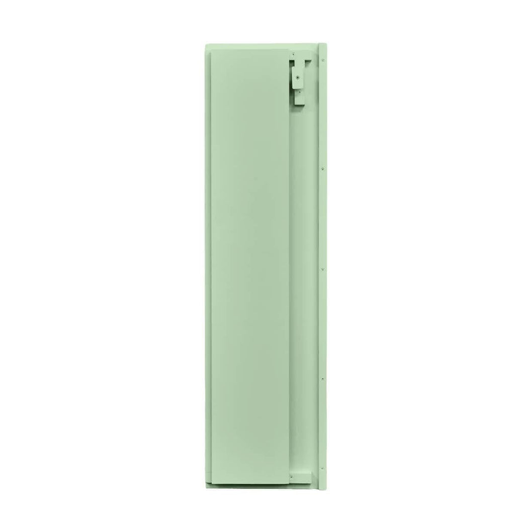 Sage Green 48" x 12" x 30" Portable Stage Facade with Front Overhang and Flush Sides