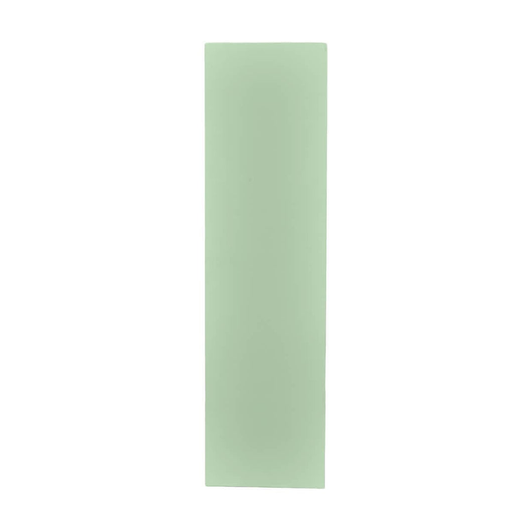 Sage Green 48" x 12" x 30" Portable Stage Facade with Front Overhang and Flush Sides