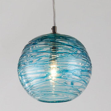 Swirling Glass Globe Mini Pendant Light - F100-145