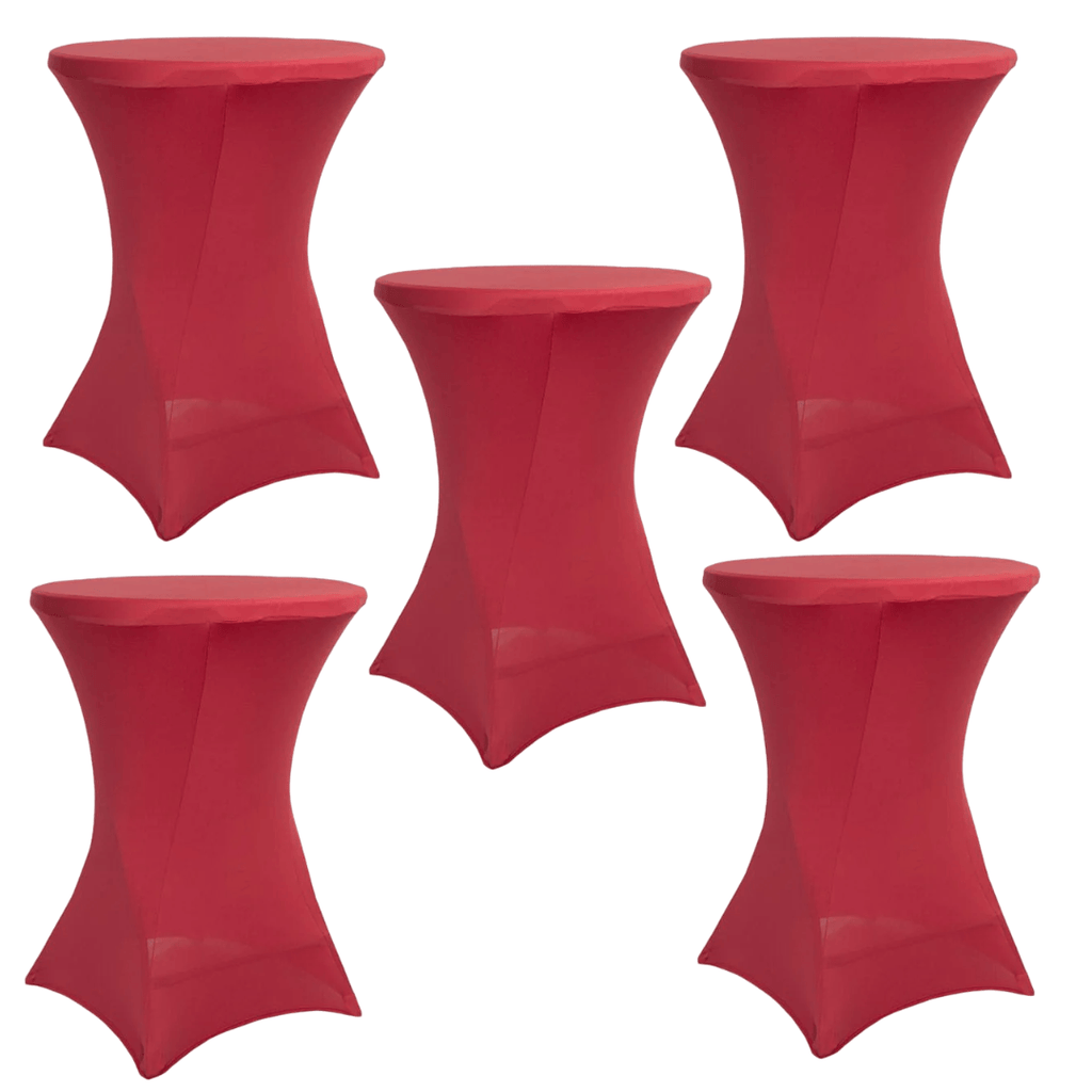 5-Pack Spandex Cocktail Table Cover 250GSM 30/32"