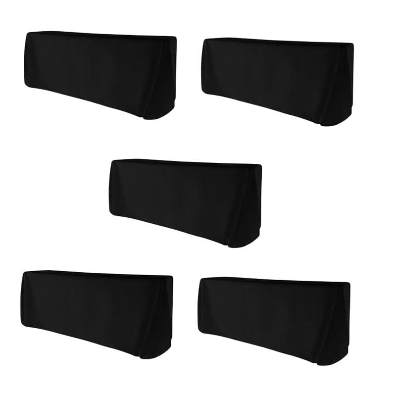 5-Pack Polyester Rectangle Tablecloth 190gsm