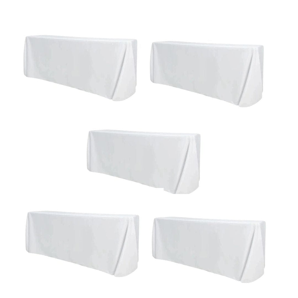 5-Pack Polyester Rectangle Tablecloth 190gsm