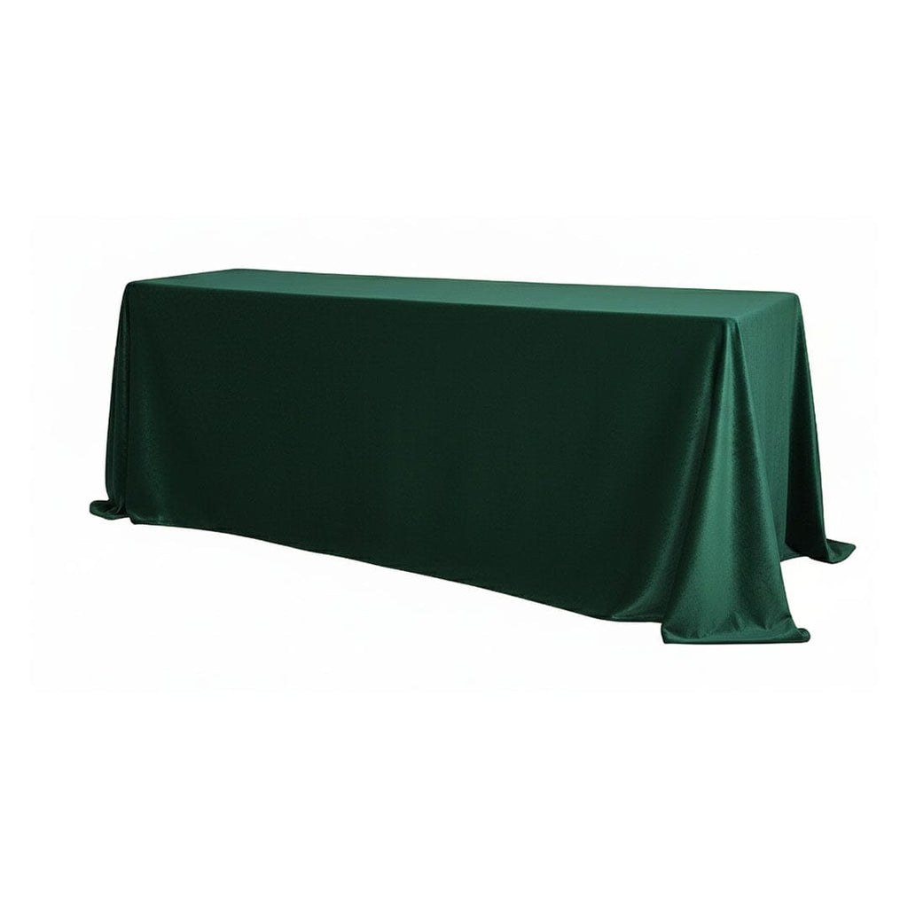 Hunter Green Rectangle Velvet Tablecloth Linen